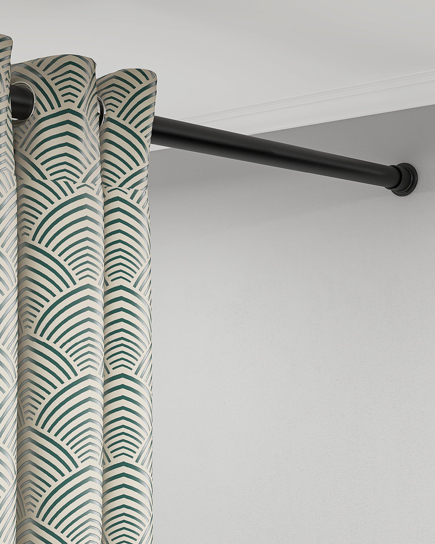 AZ02XL Tension Curtain Rods for Windows,Room Divider,123 to 160 Inches,Spring Loaded with Central Support Bracket Included,Stable