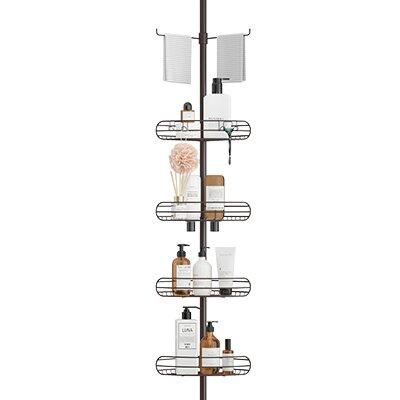 Shower Caddy Tension Pole with stainless steel