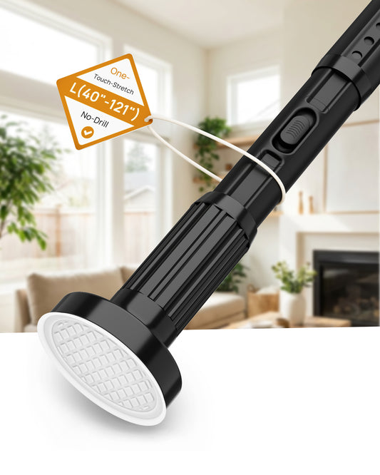 AZ19L Tension Curtain Rods for Windows,40 to 121 Inches