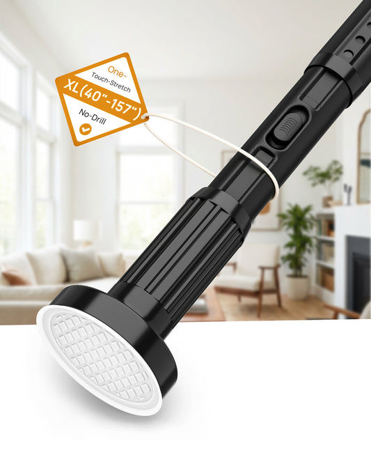 AZ19XL Tension Curtain Rods for Windows,Room Divider,40 to 157 Inches