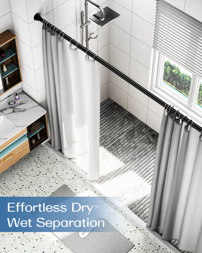 AZ02M Shower Curtain Rod 42-78 Inches for Bathroom